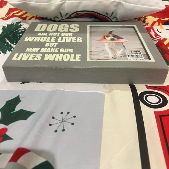 New Dog Photo Frame Gray & Off White - Picture 4 of 6